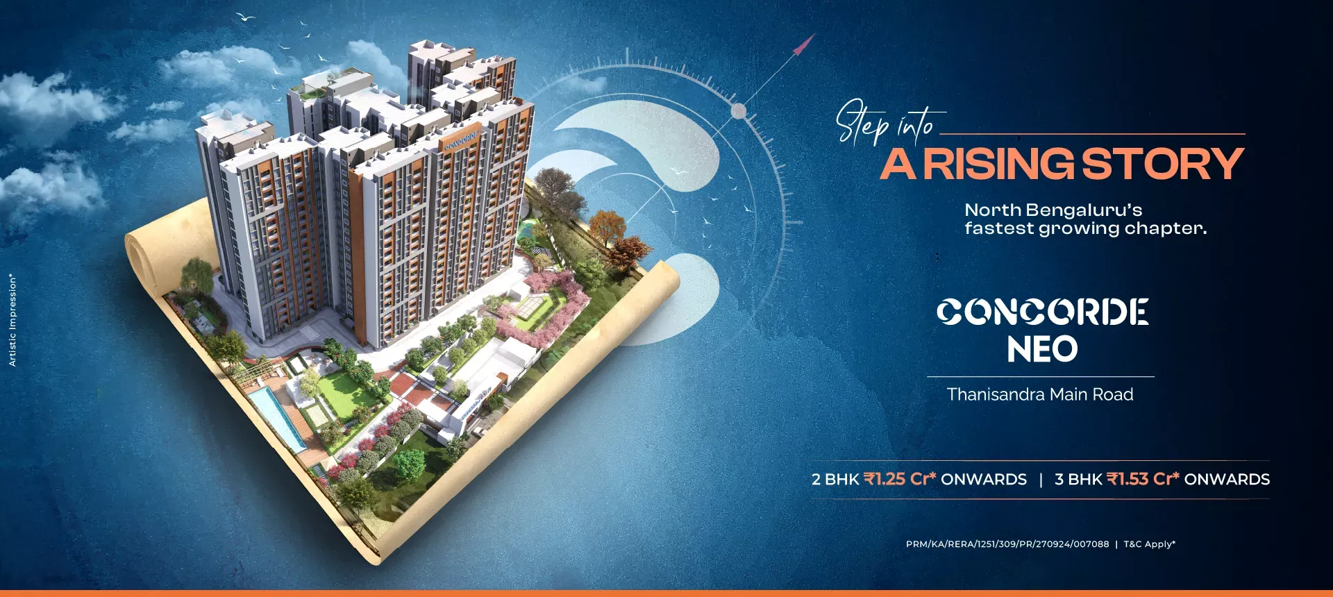 Concorde Neo luxury high-rise apartments entrance
